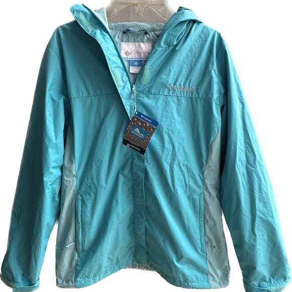 Columbia Jackets & Coats Columbia Ladies Waterproof Sleeker Fabric Rain Jacket Geysericeberg